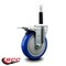 Service Caster 5'' Blue Poly Swivel 3/4'' Expanding Stem Caster Total Lock Brake SCC-EXTTL20S514-PPUB-BLUE-34 - alternate 4